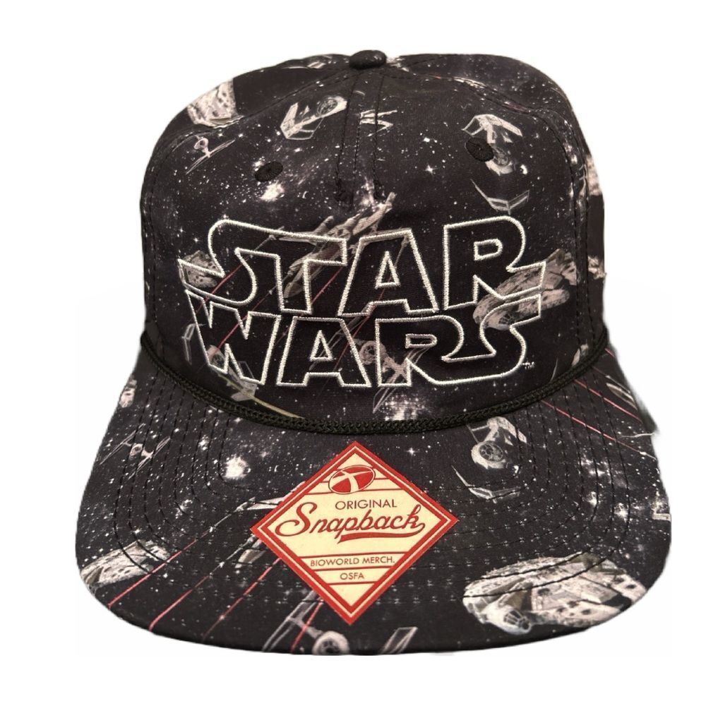 Star Wars VINTAGE Original Snapback Bioworld Merch. rope Trucker Cap